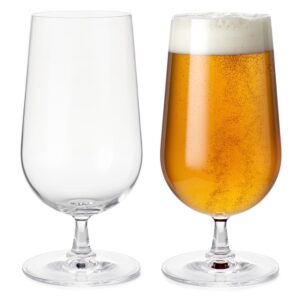 GC Beer Glass Clear 2 Pcs H: 7.1" Ø: 3.5" 16.9 oz by Rosendahl