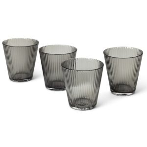Grand Cru Nouveau Tumbler Smoke 4 Pcs H: 3.7" Ø: 3.5" 8.8 oz by Rosendahl