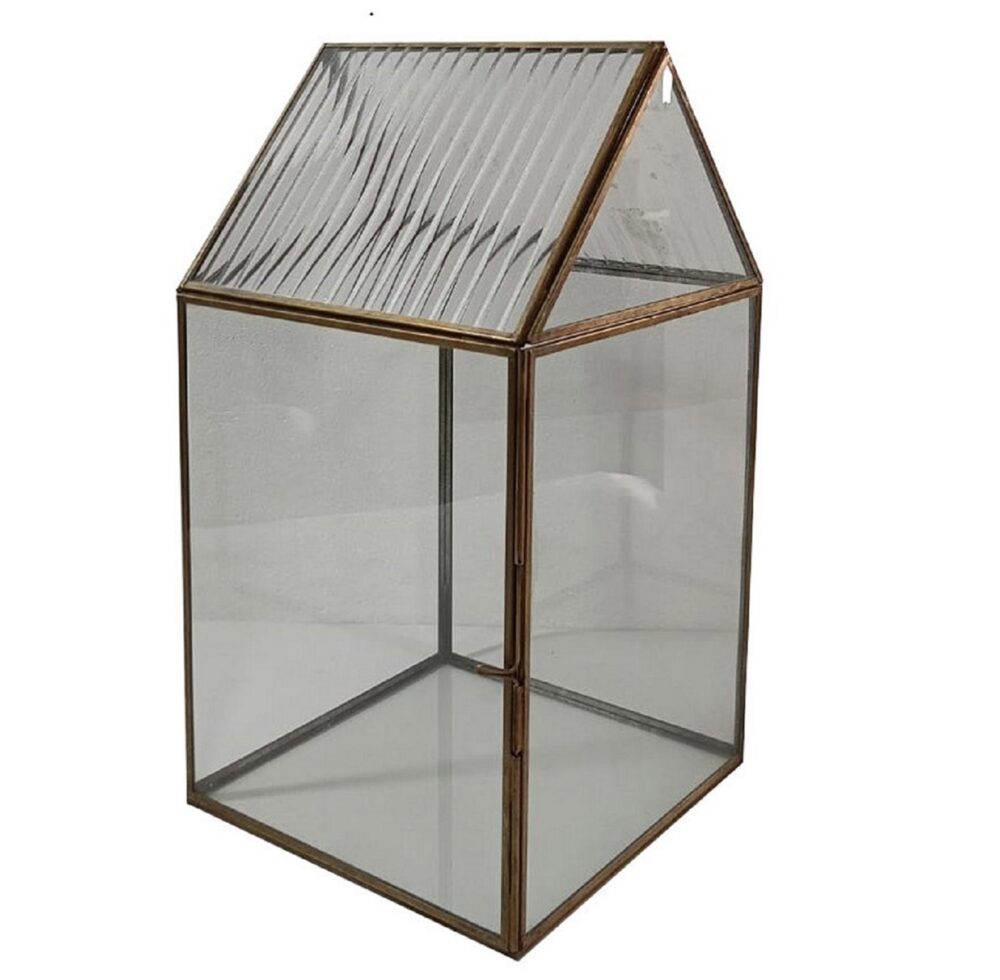 Iron and Glass Terrariums with a Brown Patina by BIDKhome - Image 6