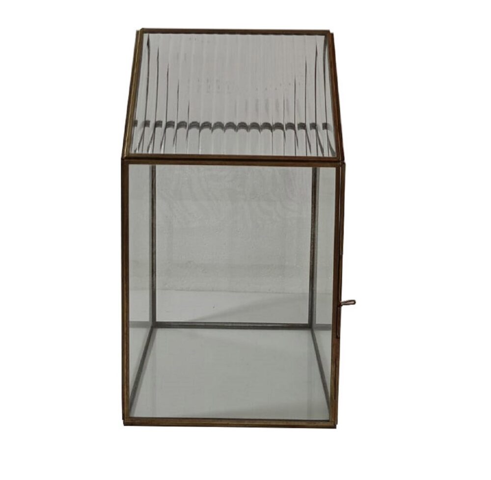 Iron and Glass Terrariums with a Brown Patina by BIDKhome - Image 5