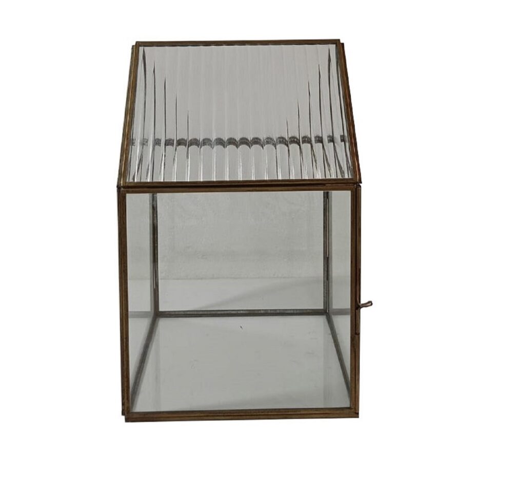 Iron and Glass Terrariums with a Brown Patina by BIDKhome - Image 4