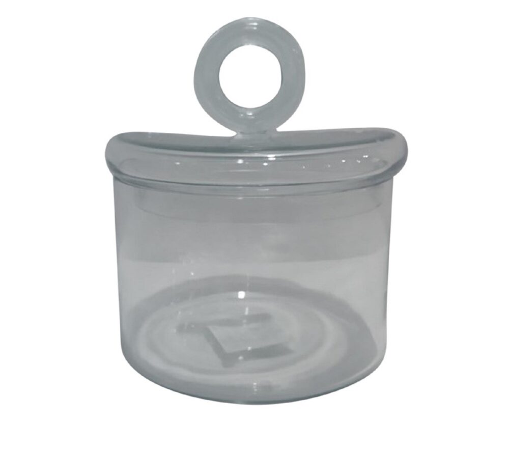 Cylindrical Glass Jar by BIDKhome