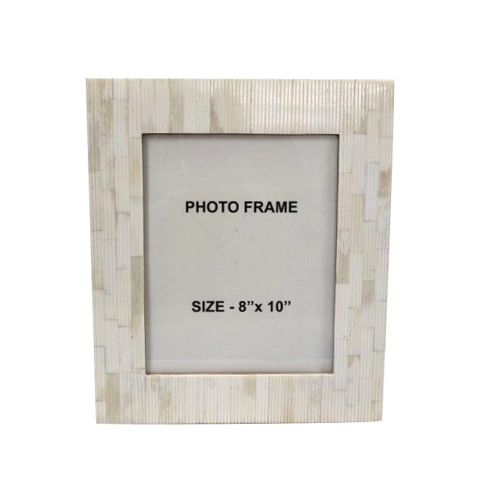 Carved White Bone 8 x 10 Frame by BIDKhome