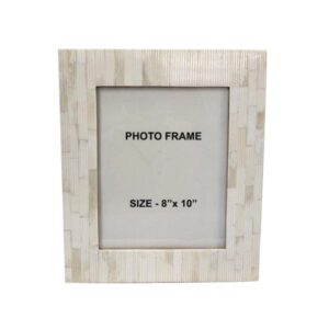 Carved White Bone 8 x 10 Frame by BIDKhome