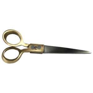Brass and Stainless Steel Scissors by HomArt