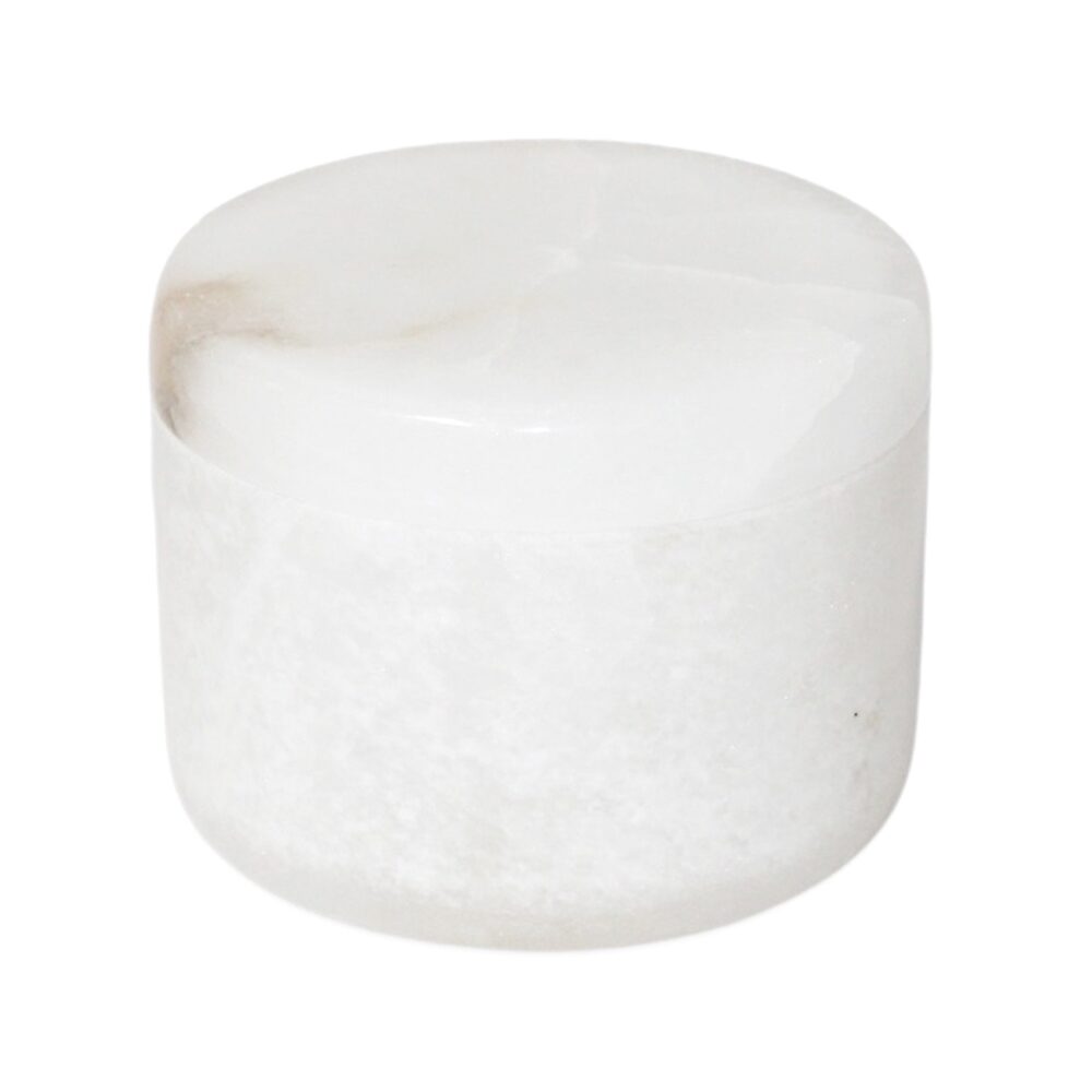 Small Alabaster Votive Box by BIDKhome