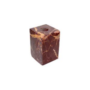 Small Red Levanto Square Marble Candle Holder by BIDKhome