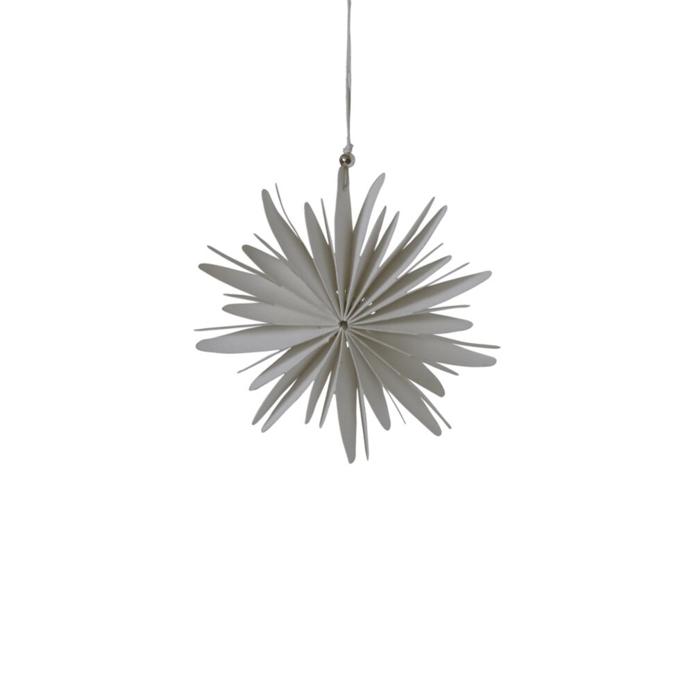 Off White Paper Snow Flake Set of 3 by DBKD - Image 3