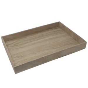 Large Beige Rectangular Serving Tray by BIDKhome