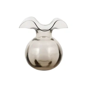 Hibiscus Glass Gray Bud Vase by VIETRI