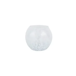 Nuvola White Round Bud Vase by Vietri