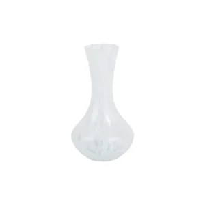 Nuvola White Small Fluted Vase by Vietri