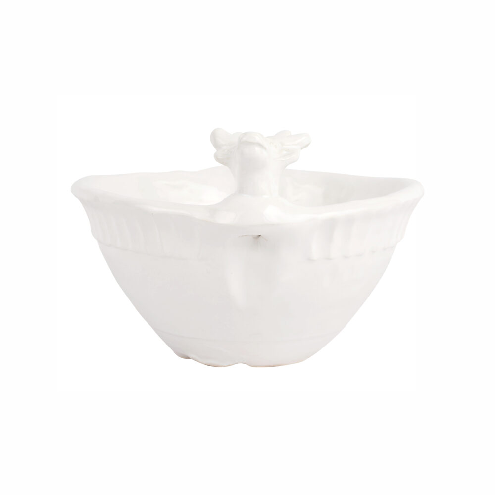 Pietra Natale Figural Deer Deep Bowl by VIETRI