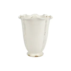 Rustic Garden Linen Tall Planter With Vines by Vietri
