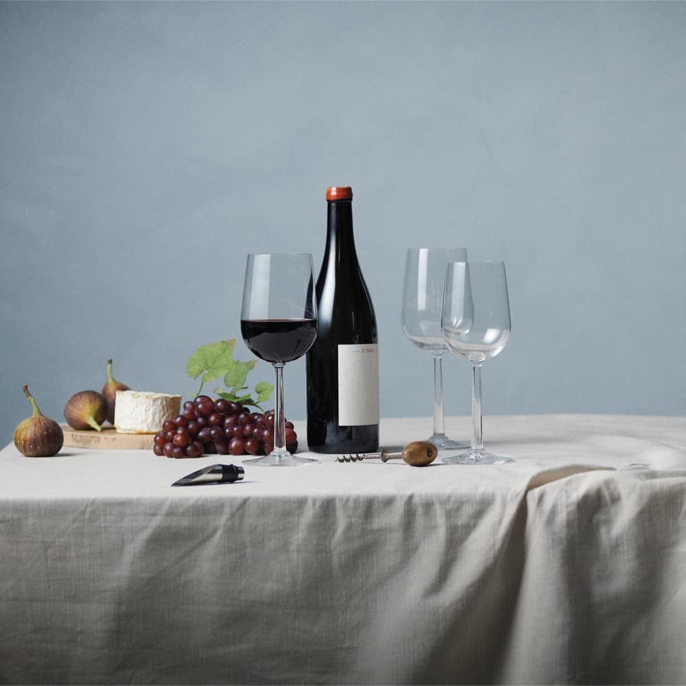GC Red Wine Glass Design Erik Bagger Clear 2 Pcs H: 9.1" Ø: 3.5" 15.2 oz by Rosendahl - Image 8