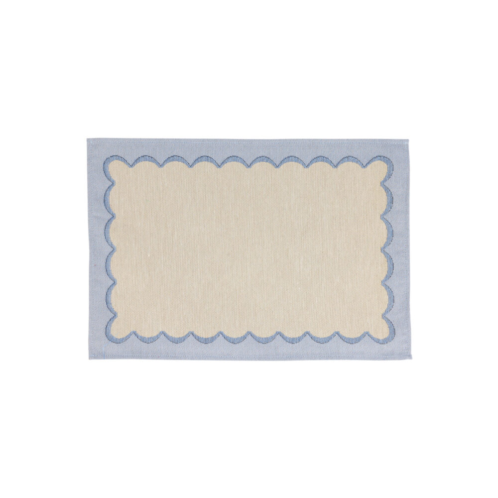 Tavola Blue Scalloped Placemats - Set of 4 by VIETRI