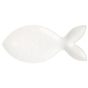 Santorini Large White Figural Fish Platter by VIETRI