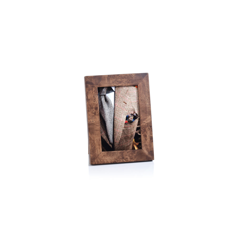 Sabinio Burlwood Photo Frame, 4" x 6" by Zodax