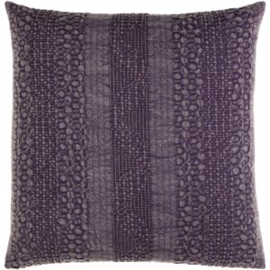 Purple Washed Waffle Pillow by Livabliss