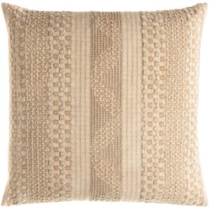 Beige Washed Waffle Pillow by Livabliss