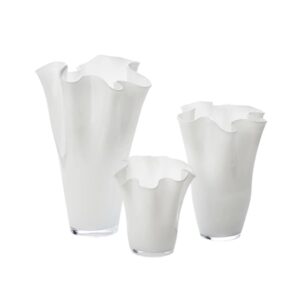 White Ruffle Vase by Abigails