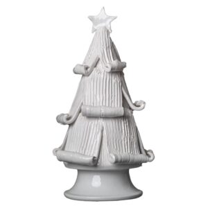 White Christmas Trees with Curled Branches by Abigails