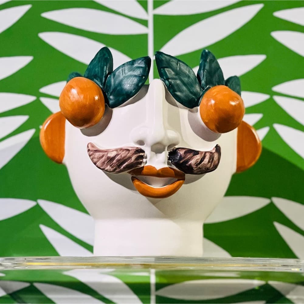 Studio Z Small Head with Mandarins Cachepot by Abigails - Image 3