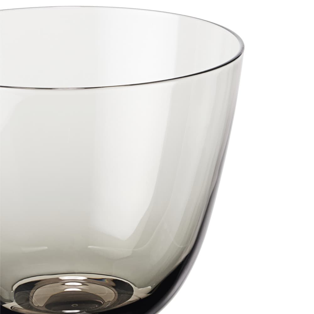 Flow Footed Glass 11.8 oz Smoke by Holmegaard - Image 3