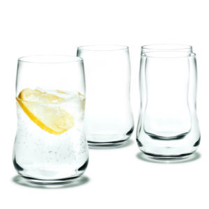 Future Tumbler 12.5 oz Clear 4 pcs. by Holmegaard