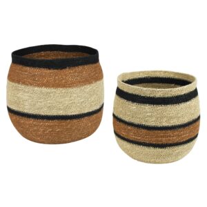 Medina Seagrass Baskets Set of 2 by HomArt