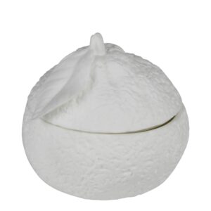 Mandarin Orange Bone China Box by HomArt