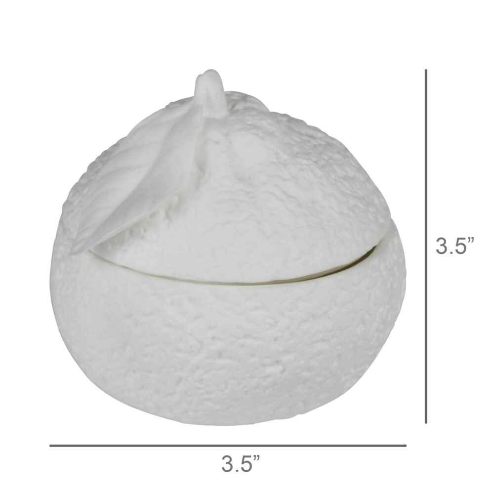 Mandarin Orange Bone China Box by HomArt - Image 3