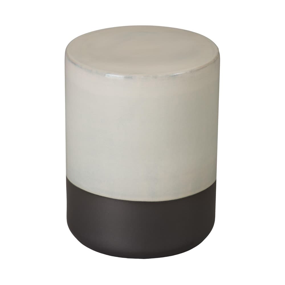 Two-Tone Distressed White Garden Stool by Emissary - Image 3
