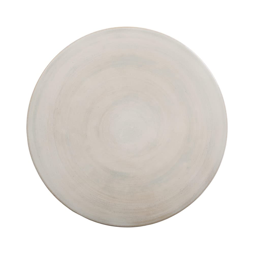Two-Tone Distressed White Garden Stool by Emissary - Image 5