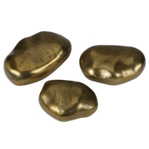 Brass Stone Assortment of 3 by HomArt