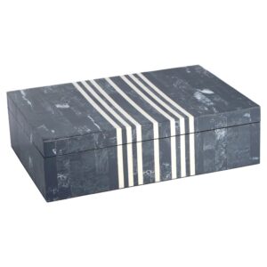 Large Blue and White Lapis Box by Cyan Design