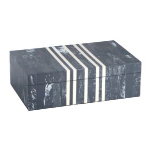 Small Blue and White Lapis Box by Cyan Design
