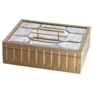 Luxor Antique Brass Box by J Kent Martin for Cyan Design