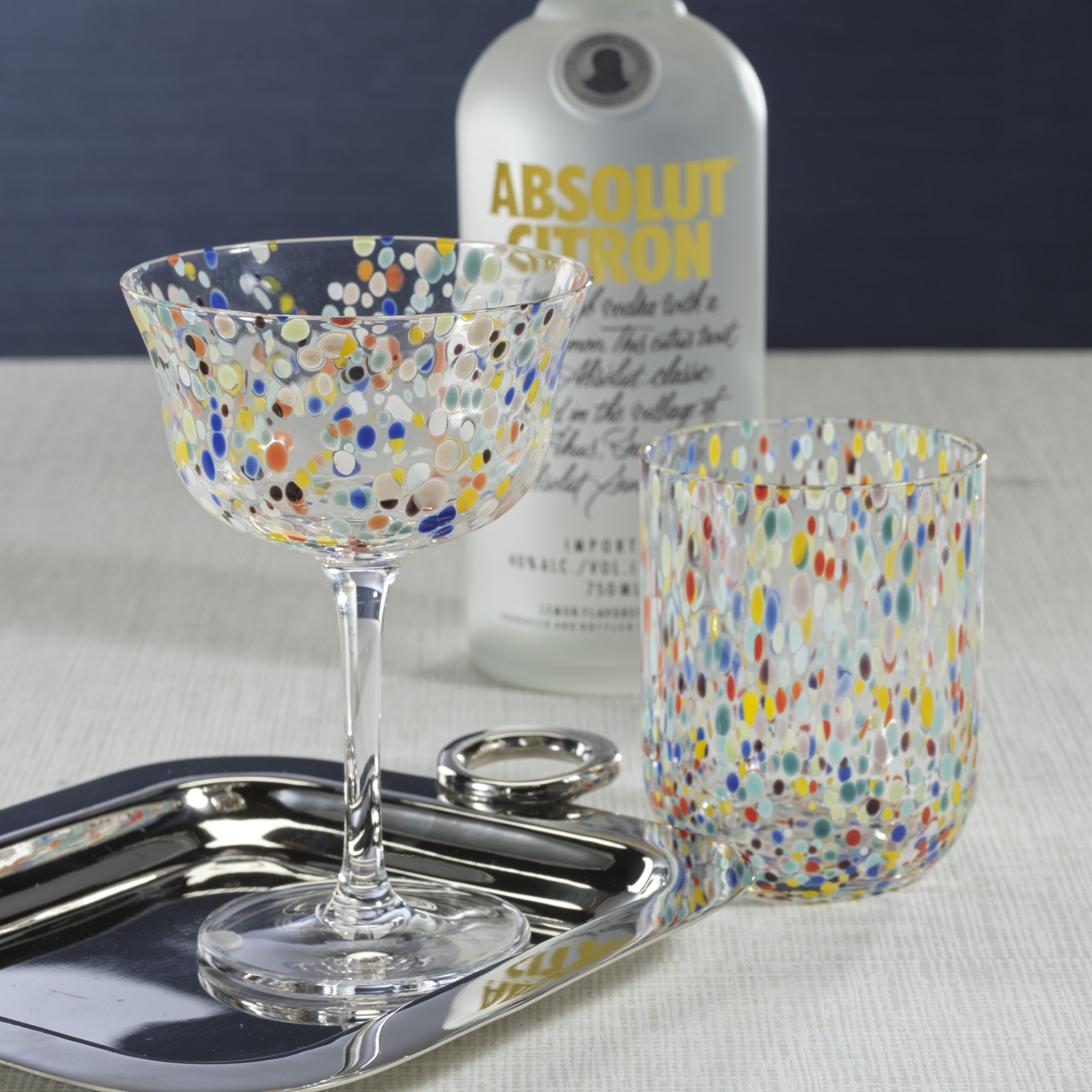 Spritz Confetti Cocktail Glasses, Set of 4 by Zodax - Image 3