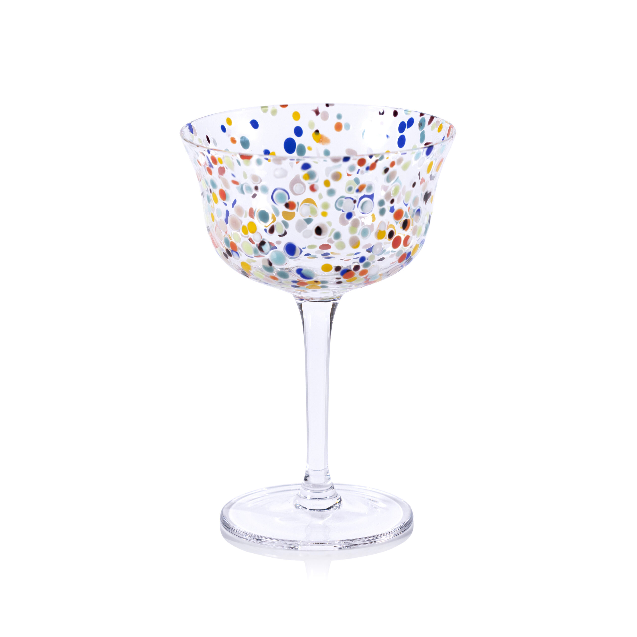 Spritz Confetti Cocktail Glasses, Set of 4 by Zodax