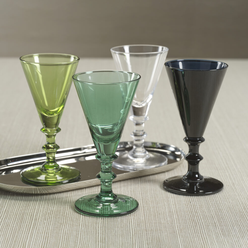 Lorraine 6,Piece Set Vintage Glass Cordial, Tarragon by Zodax - Image 2