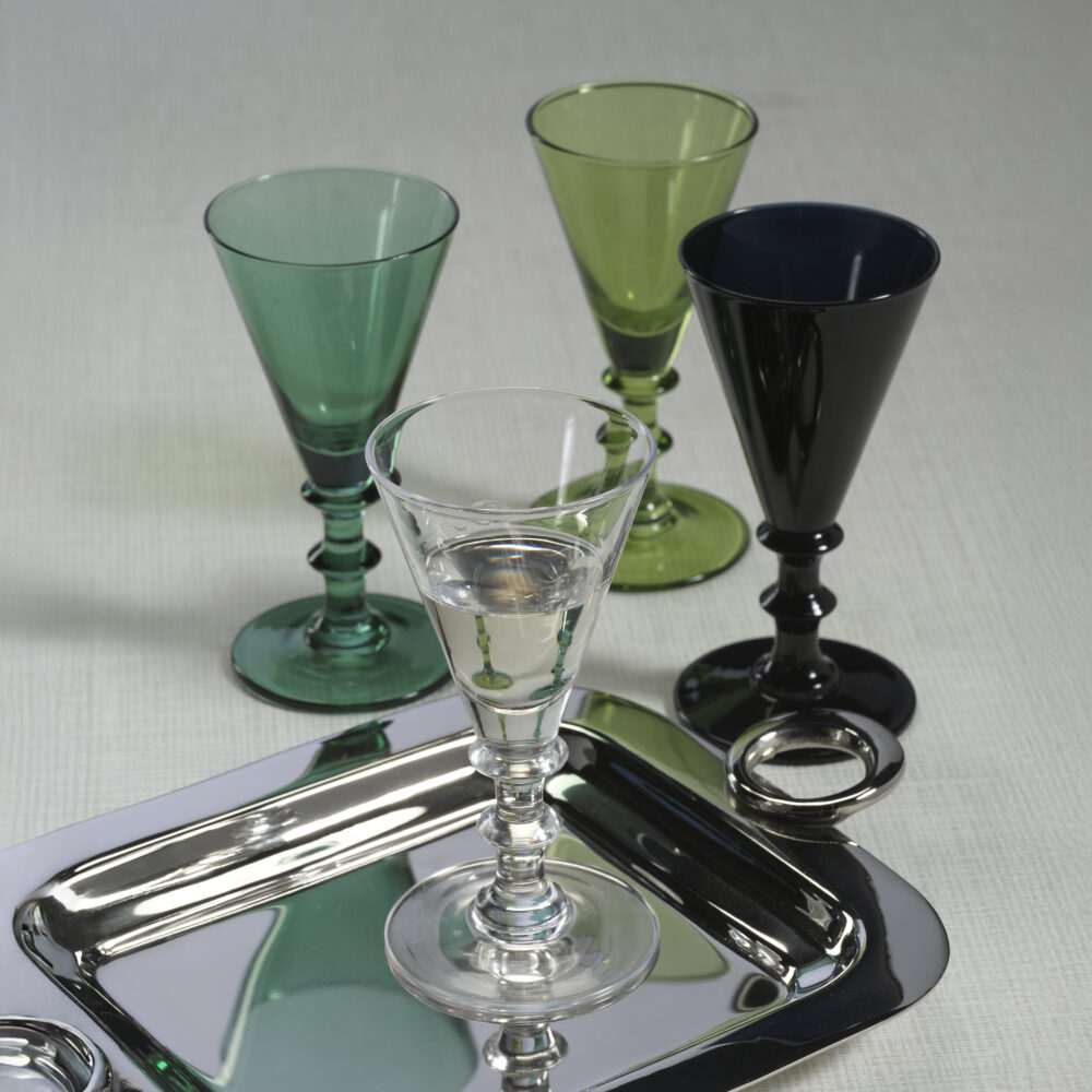 Lorraine 6,Piece Set Vintage Glass Cordial, Tarragon by Zodax - Image 5