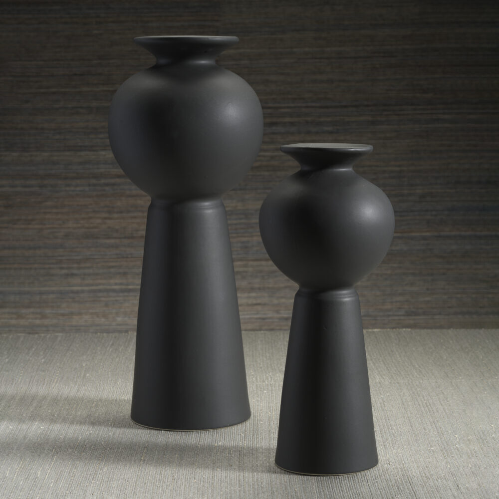 Kyoto Modern Stoneware Vase, Large by Zodax - Image 2