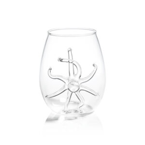 Octopus Stemless Glasses, Set of 6 by Zodax