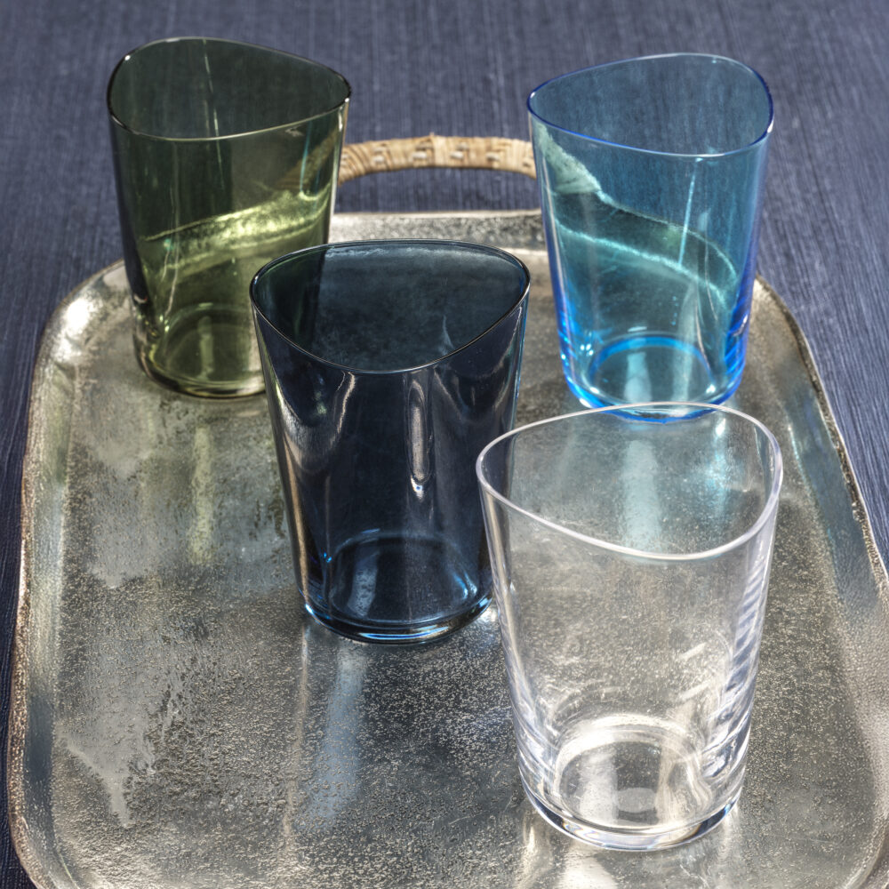 Summer Kampari 6,Piece Set Glass Tumblers, Green by Zodax - Image 3