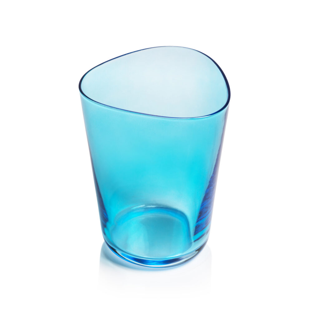 Summer Kampari 6,Piece Set Glass Tumblers, Aqua Blue by Zodax