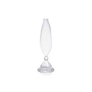Flo 2,Piece Set Optic Glass Vases, 10" by Zodax