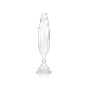 Flo 2,Piece Set Optic Glass Vases, 12" by Zodax