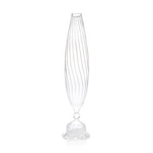Flo 2,Piece Set Optic Glass Vases, 14" by Zodax