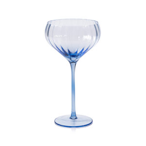 Malden 4,Piece Set Optic Cocktail Glasses, Cocktail Blue by Zodax